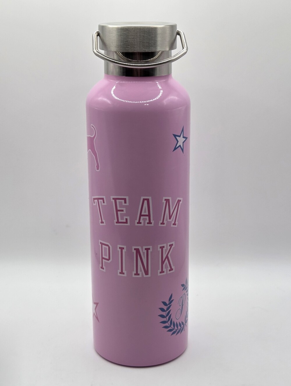 Victoria's Secret PINK Team PINK Metal Water Bottle New!!